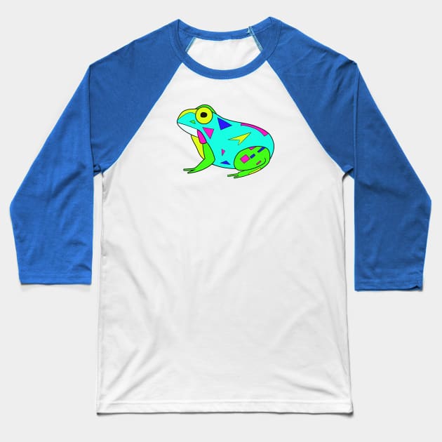 Caribbean Pobblebonk Frog Baseball T-Shirt by VazMas Design